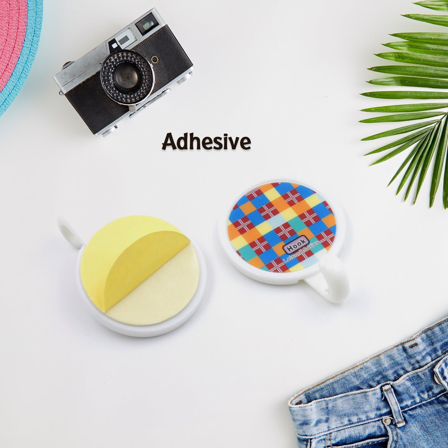 Durable self-adhesive hooks for heavy duty use Durable self-adhesive hooks for heavy duty use